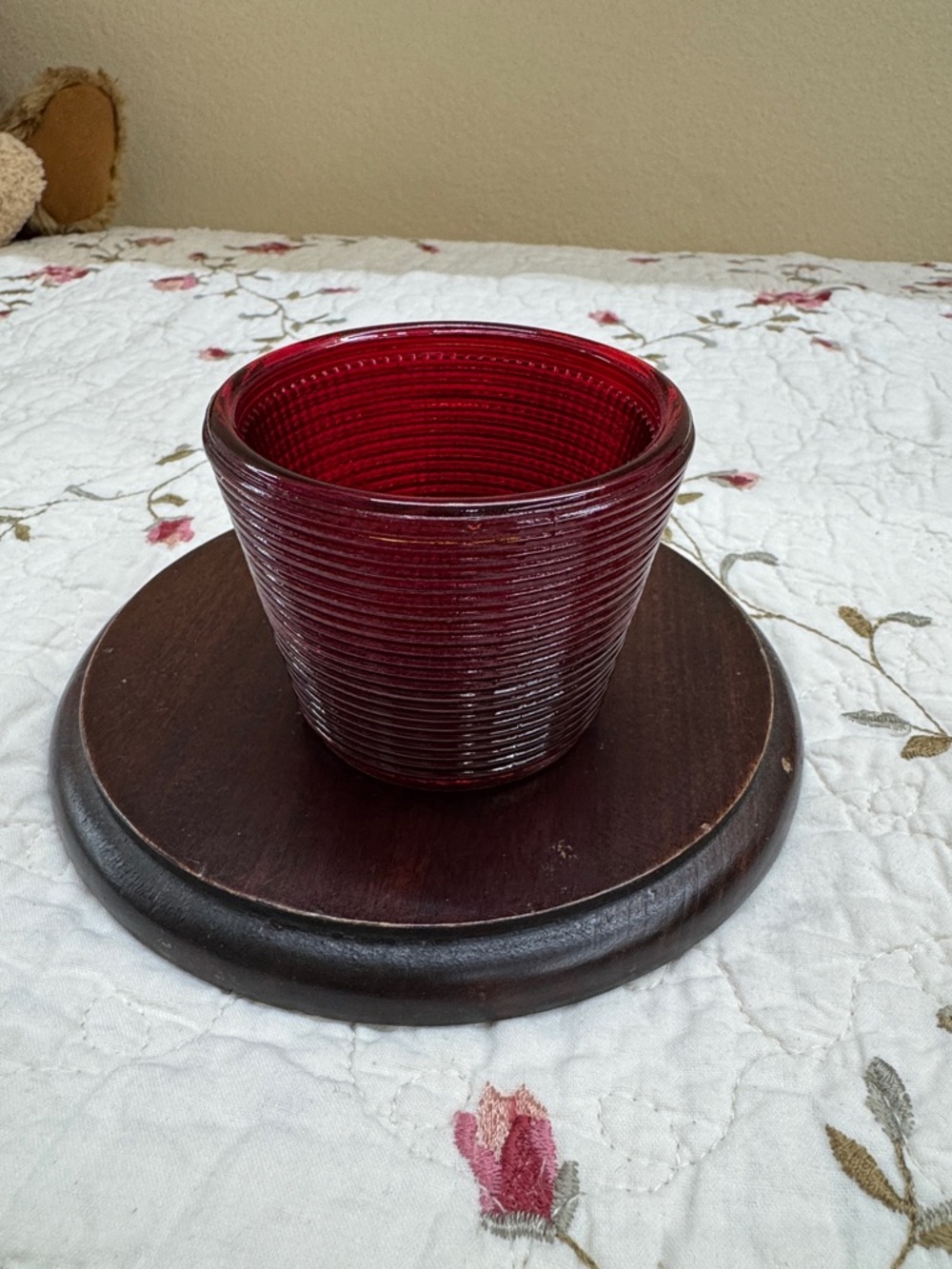 Crate And Barrel Red Votive Tealight Candleholder
